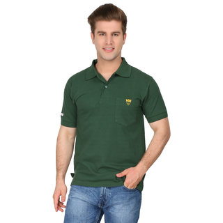                       Embroidered Polo Neck T-Shirt.                                              