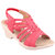 MSC Red Casual Synthetic Leather Womens Footwears