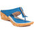 MSC Blue Casual Synthetic Leather Womens Footwears