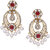 Meenaz Traditional Earrings Fancy Party Wear Kundan Moti Pearl Daimond Earrings - TR125