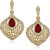 Meenaz Traditional Earrings Fancy Party Wear Kundan Moti Pearl Daimond Earrings - TR171