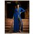 blue georgette embroidered designer anarkali suit