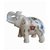 White Marble Flower Pichkari Painted Elephant 3 Inch