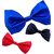 Wholesome Deal Navy Blue Red And Royal Blue Colour Neck Bow Tie (Pack of Three)