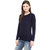 Hypernation Round Neck Navy Color With Cotton Top