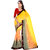 Prafful Yellow Georgette Printed Saree With Blouse