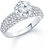 Meenaz  Solitaire Ring For Girls  Women Silver Plated In American Diamond  FR165