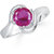 Meenaz  Fancy Ring For Girls  Women Silver Plated In American Diamond Cz  FR245