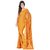 JBK Arts Yellow Polyester Printed Saree Without Blouse
