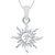 Om God Pendant With Chain Lockets For Men And  Women Silver  Plated In American Diamond   GP273