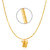 Mahi Gold Plated Gold Alloy Pendant With Chain Only for Women