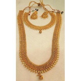 Sukkhi Gold Plated Temple Necklace Set