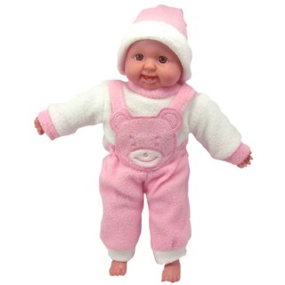 Zaprap laughing baby boy soft toy for kids pink