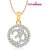 God Pendant With Chain Lockets For Men And  Women Gold Plated In American Diamond GP177