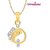 Ganpati God Pendant With Chain Lockets For Men And  Women Gold Plated In American Diamond Cz  GP192