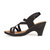 Khadims Womens Black Slingback Heel Sandal