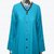 Rumourss A-Line Blue Cotton Plain Long Slim Fit Kurtas For Women