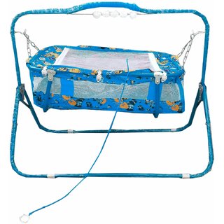 Suraj baby  blue cradles(JHULLA and PALNA) with mosquito net for your kids