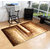 Presto Brown N Beige Colour Geometrical Shaggy Carpet (ICSC10032C3X5)