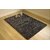 Presto Black Colour Solid Shaggy Carpet (ICSC1004C3X5)