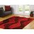 Presto Red N Maroon Colour Abstract Shaggy Carpet (ICSC12081C3X5)