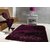 Presto Purple Colour Solid Shaggy Carpet (ICSC12097C3X5)