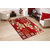 Presto Red Colour Geometrical Carpet (ICLMH668REDC3X5)