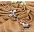 RF 18k Gold Plated White Crystal Long Neck Giraffe Pendant Necklace Chain