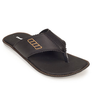 Buy Khadims Mens Black Casual Slippers 