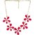 Minha Non Plated Pink Alloy Necklace Set For Women