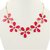 Minha Non Plated Pink Alloy Necklace Set For Women