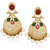 Meenaz Traditional Earrings Fancy Party Wear Kundan Moti Pearl Daimond Earrings - TR103