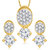 Meenaz Pendants Set Jewellery With Chain In American Diamond Gold Plated Cz Pendant  Locket Sets For Gifts Pt165