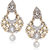 Meenaz Traditional Earrings Fancy Party Wear Kundan Moti Pearl Daimond Earrings - TR131