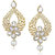 Meenaz Traditional Earrings Fancy Party Wear Kundan Moti Pearl Daimond Earrings - TR135