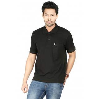 Donear NXG Half Sleeve Poly Cotton Black T-Shirt