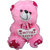 Suraj baby soft toy just for you and i love u heart teddy with checks 17 cm