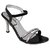 Bellafoz Black  heeled sandals