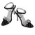 Bellafoz Black  heeled sandals