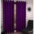 K Decor Purple Polyester Window Eyelet Stitch Curtain Feet (Combo Of 2)