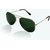 Glitters Green UV Protection Aviator Unisex Sunglasses (A3025C7-12)
