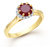 Meenaz Solitaire Ring For Girls  Women Gold Plated In American Diamond FR152