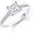 Meenaz Solitaire Ring For Girls  Women Silver Plated In American Diamond FR180