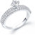 Meenaz Fancy Ring For Girls  Women Silver Plated In American Diamond Cz FR204