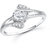 Meenaz Fancy Ring For Girls  Women Silver Plated In American Diamond Cz FR417