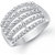 Meenaz Fancy Ring For Girls  Women Silver Plated In American Diamond Cz FR466
