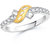 Meenaz Fancy Ring For Girls  Women Silver Plated In American Diamond Cz FR490