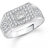 Meenaz Ring For Men Gold Plated In American Diamond Cz FR494