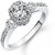Meenaz Fancy Ring For Girls  Women Silver Plated In American Diamond Cz FR399