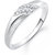 Meenaz Fancy Ring For Girls  Women Silver Plated In American Diamond Cz FR400